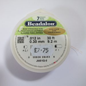 Beadalon Gold Colour 9.2m x .30mm