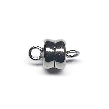 Gun Metal Coloured Magnetic Clasp 6mm Diameter