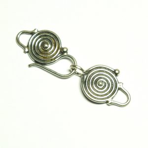 Sterling Silver Hook Clasp, 33x11mm