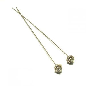 2 x 85mm Headpins 0.72mm wire (21 gauge) Head 5mm