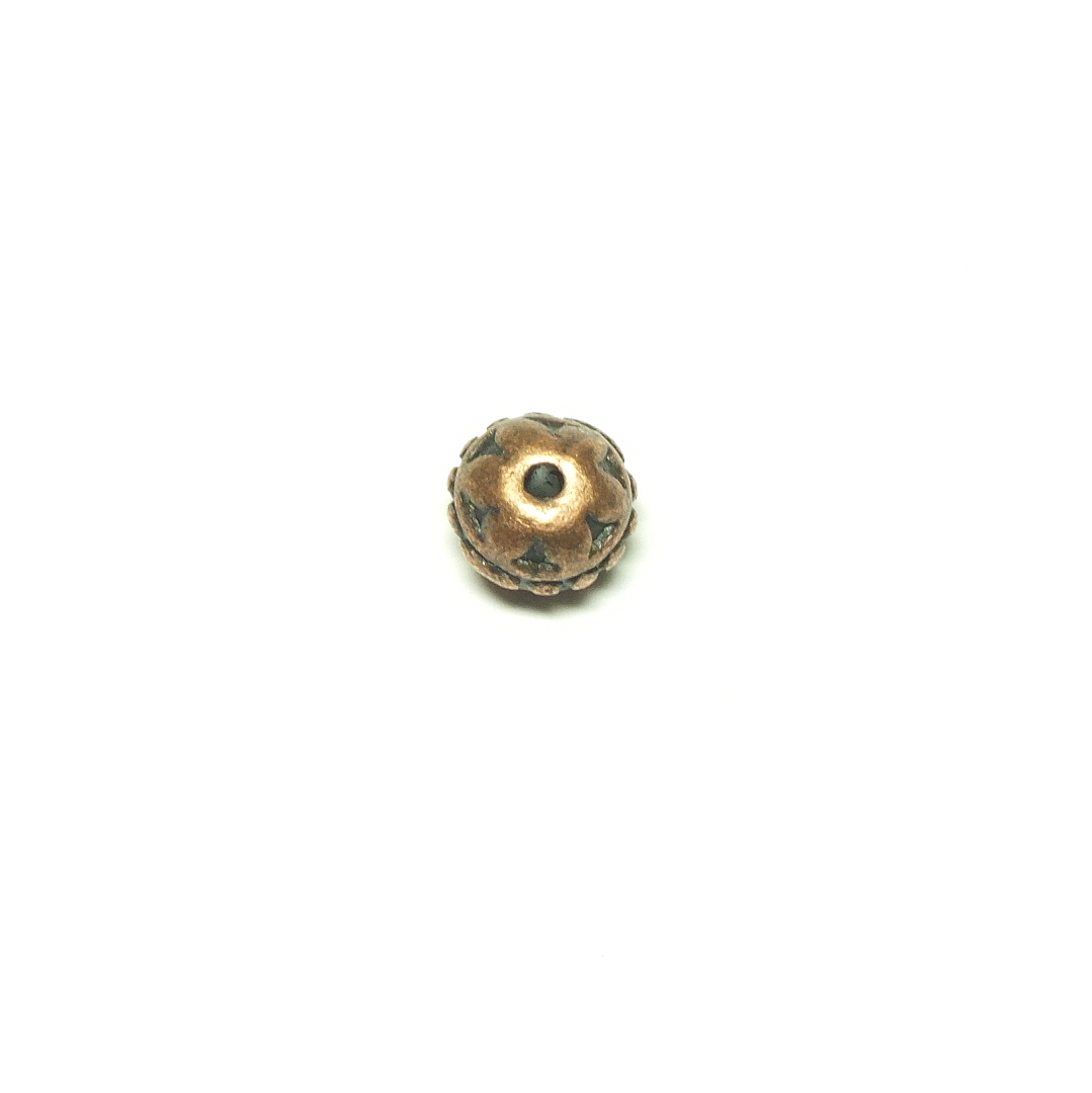 Metal Copper Coloured Rondelle Spacer Bead 8x6mm - Image 2