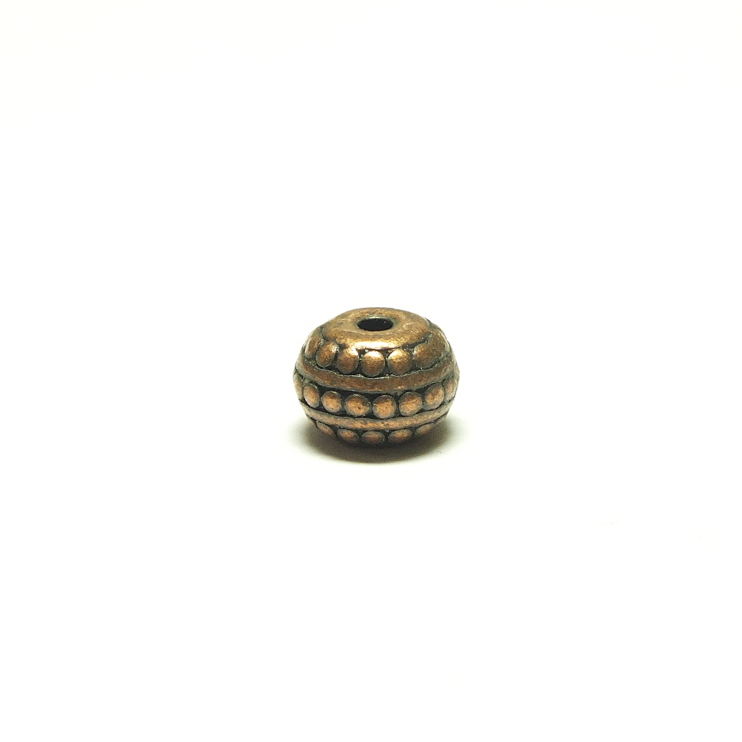 Metal Copper Coloured Rondelle Bead 7x5mm