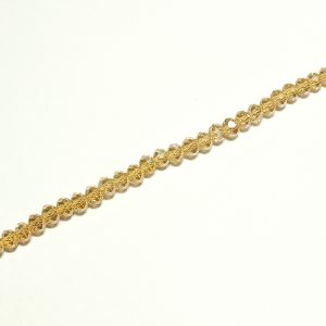 Strand Approx 148 Faceted Rondelles, Pale Gold AB 4x3 mm
