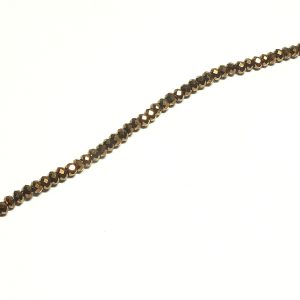 Strand Approx 200 Faceted Rondelles, Copper Colour 3x2 mm