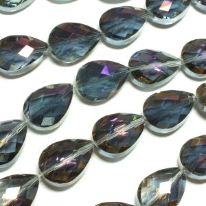 Faceted Purple AB Drop 17x24mm