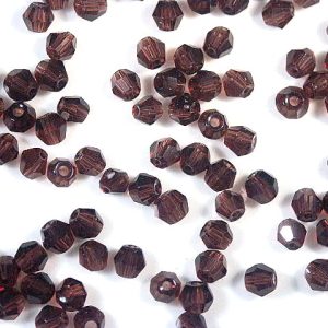 Faceted Mulberry Bicone 4mm