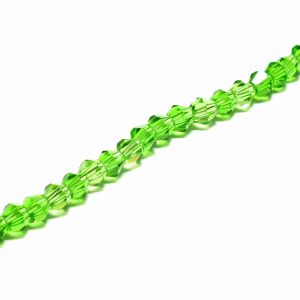 Strand of Faceted Bicones 4x4mm Deep Green