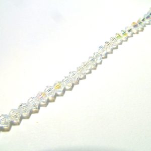 Strand Faceted Bicones 3x3mm Clear AB