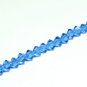 Strand Faceted Bicones 5x5mm Deep Blue