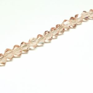 Strand Faceted Bicones 5x5mm Antique Pink