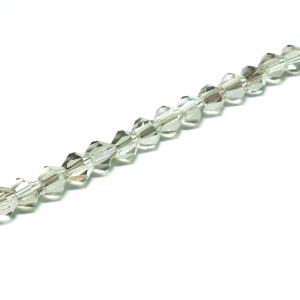Strand of Faceted Bicones 5x5mm Grey