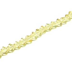 Strand Faceted Bicones 5x5mm Pale Gold
