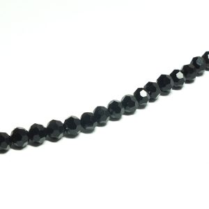 Strand 4mm Faceted Rounds Black
