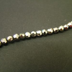 Strand 4mm Silver Faceted Rounds