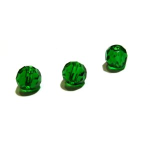 6mm Green Round Facet