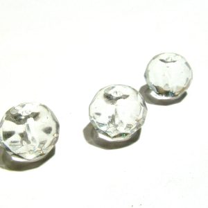 10mm Clear Round Facet