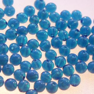Bag of Opaque Deep Blue Beads 8mm