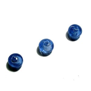 Bag of 8mm Round Blue Silver Foil Beads 8mm