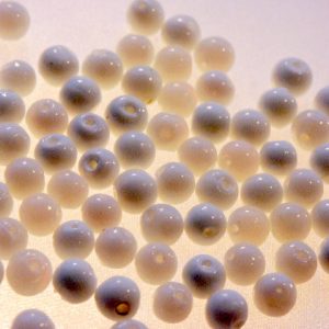 Bag of Opaque White Beads 8mm