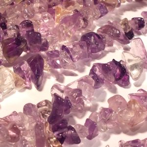 Strand Of Ametrine Chip Beads 8x5mm