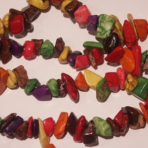Strand Approx 39 cm Multicoloured Dyed Magnesite Chips