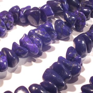Dyed Purple Magnesite Chips 8x5mm