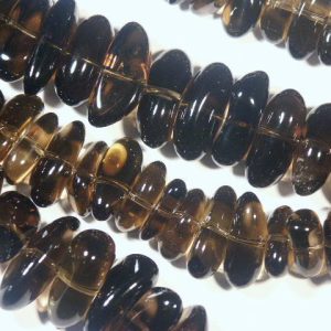 Strand Approx 39cm Smoky Quartz Long Chips
