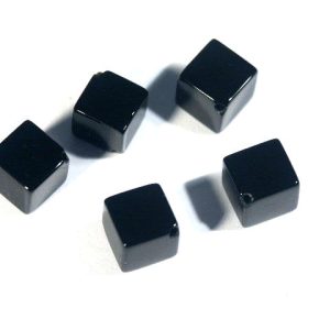 Black Onyx 8 x 8 x 8 mm Cube