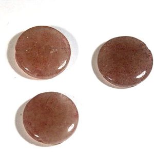 Ruby Quartz Coin 16mm