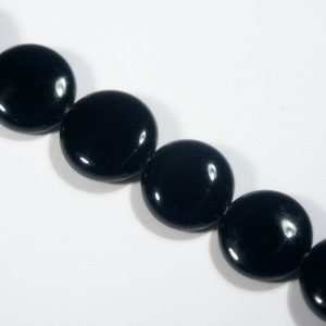 Black Onyx 12mm Coin