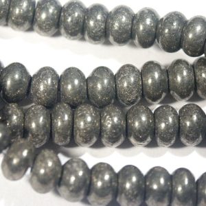 Pyrite Rondelle 6x4mm