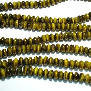 Tiger Eye Rondelle 5x8mm