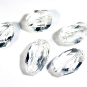 Crystal Quartz Faceted Nugget 15x10