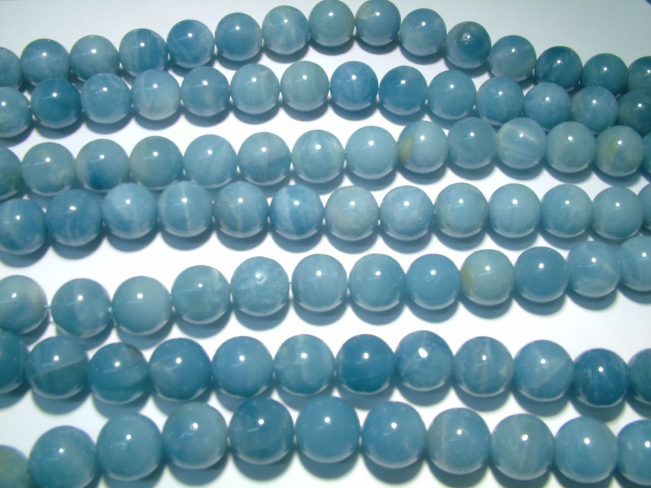 Amazonite 14mm Round Beads, Strand