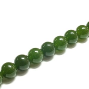 Strand 10mm Dyed Dark Green Malay Jade