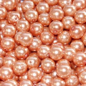 10mm Salmon Glass Pearl