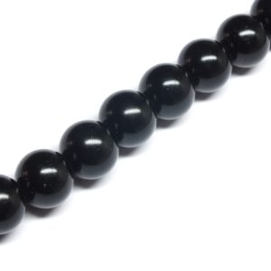 10mm Black Glass Pearl