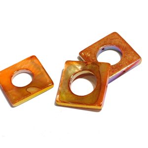 20mm Light Coral Square Shell