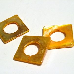 20mm Orange Square Shell