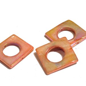 20mm Pink Square Shell
