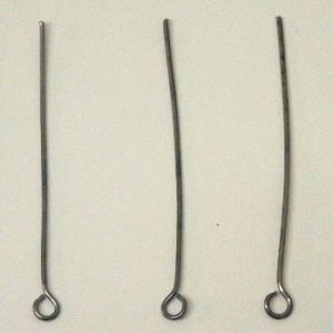 50 x Gun Metal Eyepins 40x1mm