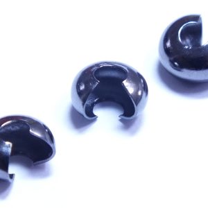 10 x Gun Metal Coloured Crimp Covers 5mm