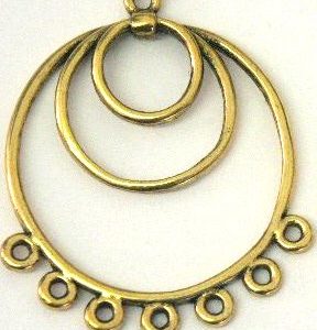 Gold Metal Connector 35x41mm