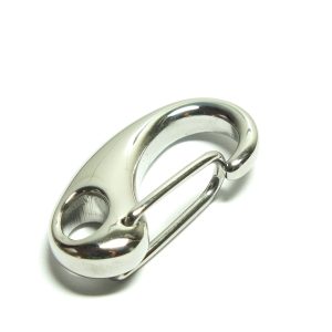 Stainless Steel Bag Charm / Key Ring / Clasp 26x13mm
