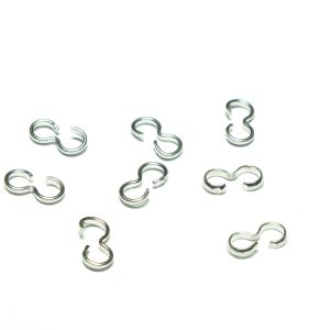 25 x Platinum Coloured Metal Connectors 6x3.5mm