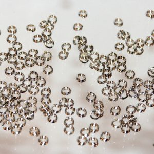 50 X Silver Split Rings 4mm