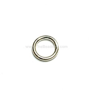 10 X Soldered 925 Sterling Silver Jump Rings 7mm