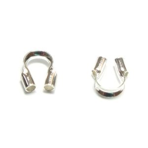 4 x Sterling Silver Wire Guardians 5x5mm