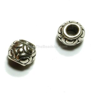 2 X Sterling Silver Beads 5x6mm