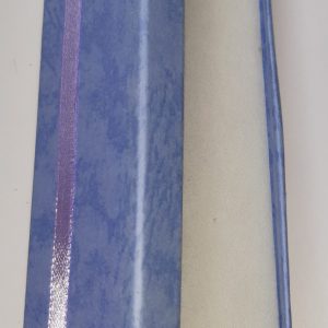 Coloured Gift Box, 200 x 40mm, Blue with Purple Ribbon